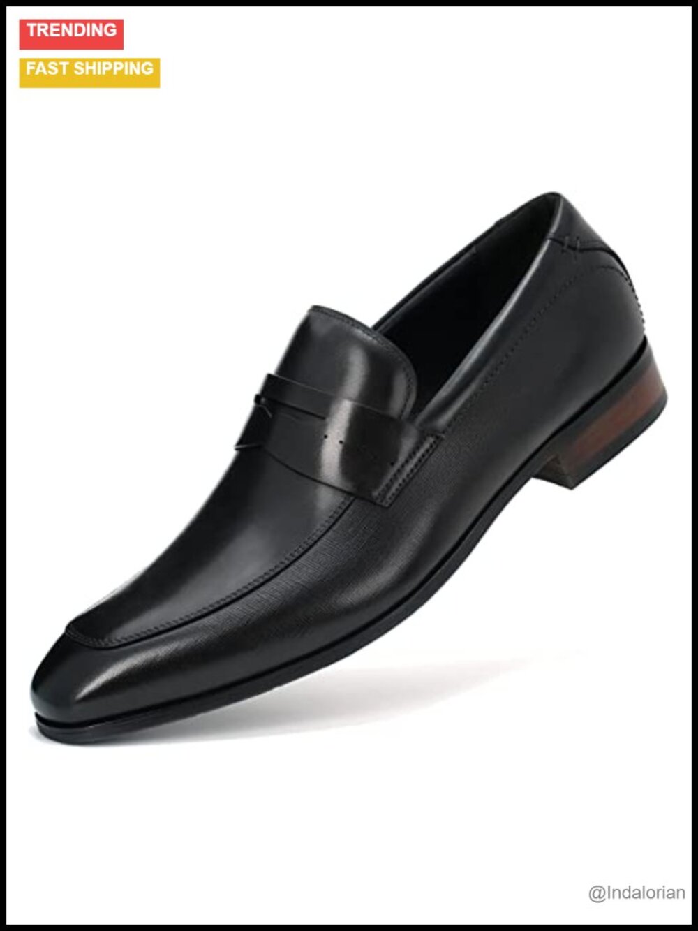 Handmade Calfskin Leather Slip-On Oxford Dress Shoes for Men